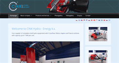 Desktop Screenshot of cink-hydro-energy.com